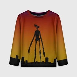 Детский лонгслив 3D Сиреноголовый монстр