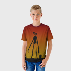 Детская футболка 3D Сиреноголовый монстр - фото 2
