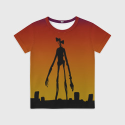 Детская футболка 3D Сиреноголовый монстр