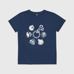 Детская футболка хлопок Символы 7 смертных грехов