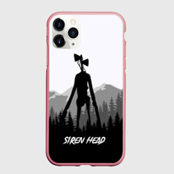 Чехол для iPhone 11 Pro Max матовый Siren head Dark forest
