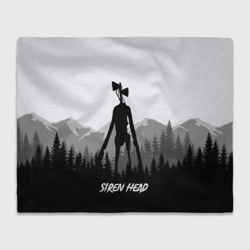 Плед 3D Siren head Dark forest, цвет 3D (велсофт)