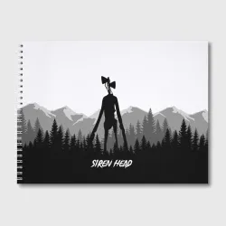 Альбом для рисования Siren head Dark forest