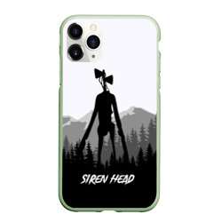 Чехол для iPhone 11 Pro Max матовый Siren head Dark forest