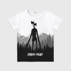 Детская футболка 3D Siren head Dark forest