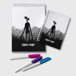 Блокнот Siren head Dark forest