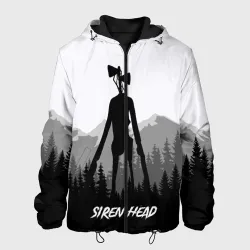 Мужская куртка 3D Siren head Dark forest
