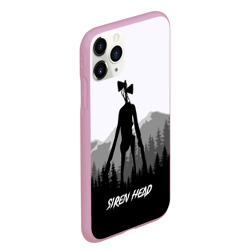 Чехол для iPhone 11 Pro Max матовый Siren head Dark forest - фото 2