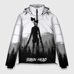 Мужская зимняя куртка 3D Siren head Dark forest