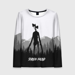 Женский лонгслив 3D Siren head Dark forest