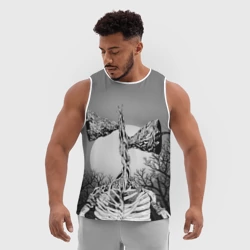 Мужская спортивная майка 3D Сиреноголовый - фото 2