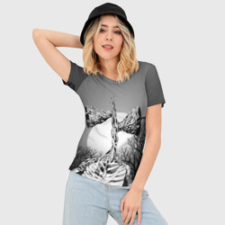 Женская футболка 3D Slim Сиреноголовый - фото 2