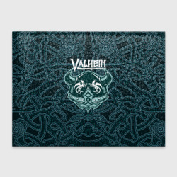 Обложка для студенческого билета Valheim шлем с рогами