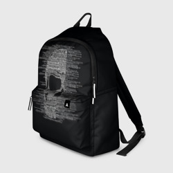 Рюкзак 3D Череп из текста