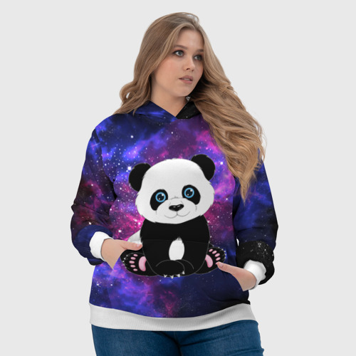 Женская толстовка 3D Space Panda, цвет 3D печать - фото 6