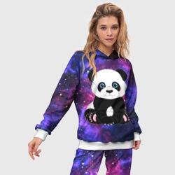 Женский костюм с толстовкой 3D Space Panda - фото 2