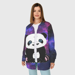 Женская рубашка oversize 3D Space Panda - фото 2