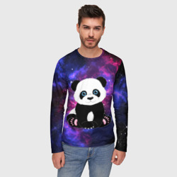 Мужской лонгслив 3D Space Panda - фото 2