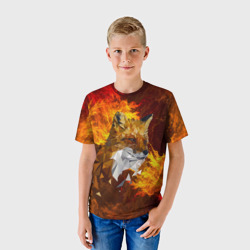 Детская футболка 3D Огненный Лис - фото 2