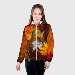 Женская куртка 3D Огненный Лис - фото 2