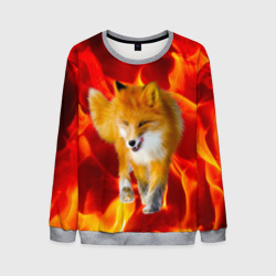 Мужской свитшот 3D Fire Fox