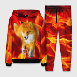 Женский костюм с толстовкой 3D Fire Fox