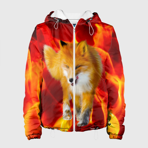 Женская куртка 3D Fire Fox, цвет белый