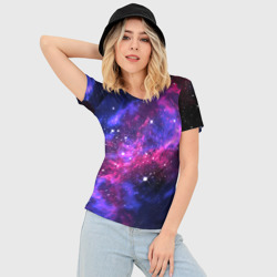 Женская футболка 3D Slim Distant space - фото 2
