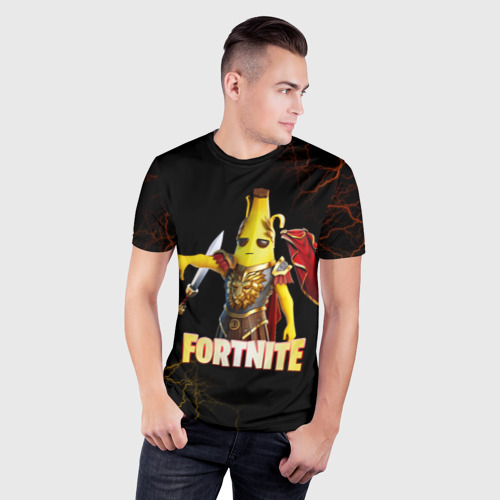 Мужская футболка 3D Slim с принтом Fortnite Potassius Peels Peely, фото на моделе #1