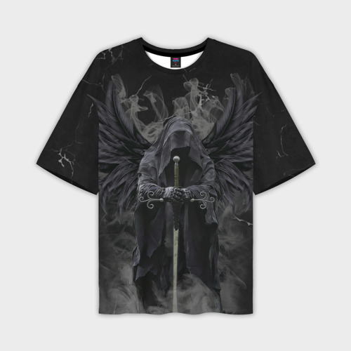 Мужская футболка oversize 3D Ангел Смерти, цвет 3D печать