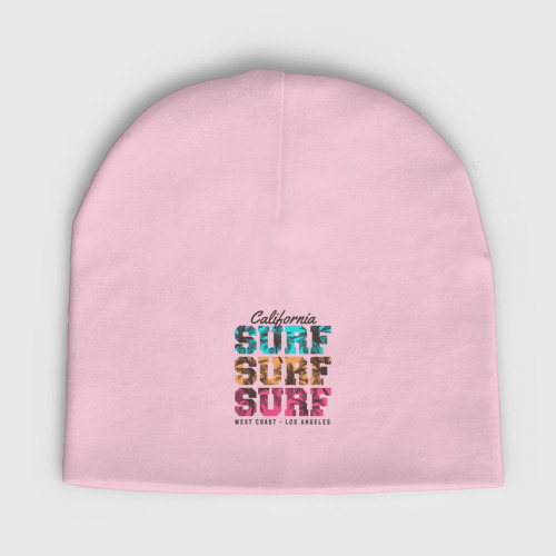 Детская шапка демисезонная Surf, цвет светло-розовый