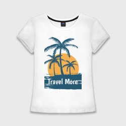 Женская футболка хлопок Slim Travel more