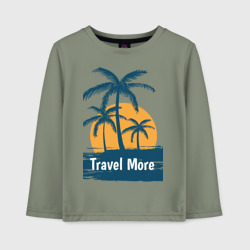 Детский лонгслив хлопок Travel more