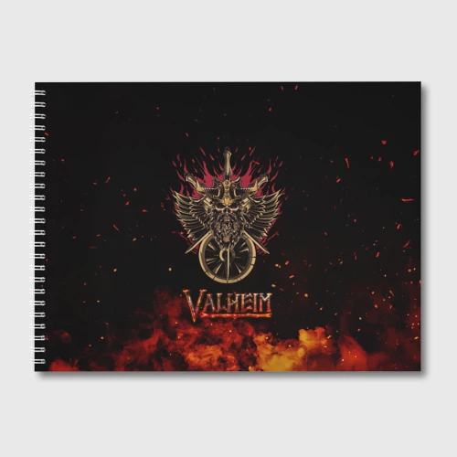 Альбом для рисования Valheim символ черепа