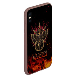 Чехол для iPhone XS Max матовый Valheim символ черепа - фото 2