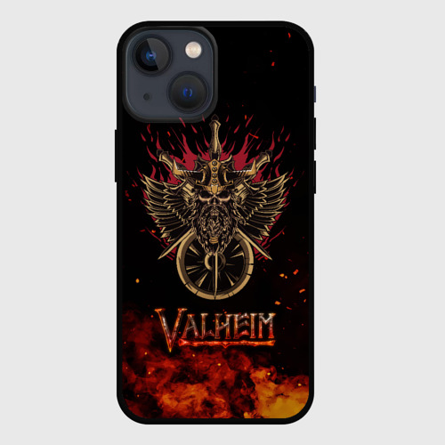 Чехол для iPhone 13 mini Valheim символ черепа