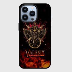 Чехол для iPhone 13 Pro Valheim символ черепа