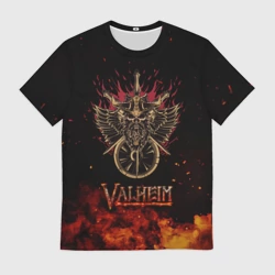 Мужская футболка 3D Valheim символ черепа