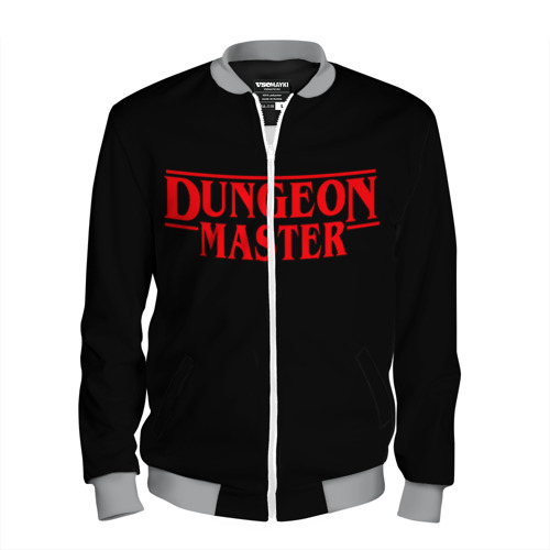 Мужской бомбер 3D Stranger Dungeon Master, цвет меланж