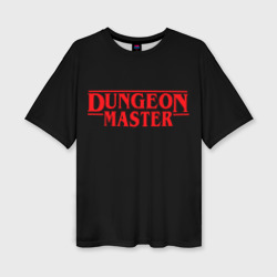 Женская футболка oversize 3D Stranger Dungeon Master