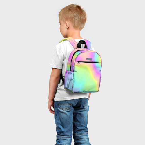 Детский рюкзак 3D с принтом Цвет волшебства, фото на моделе #1