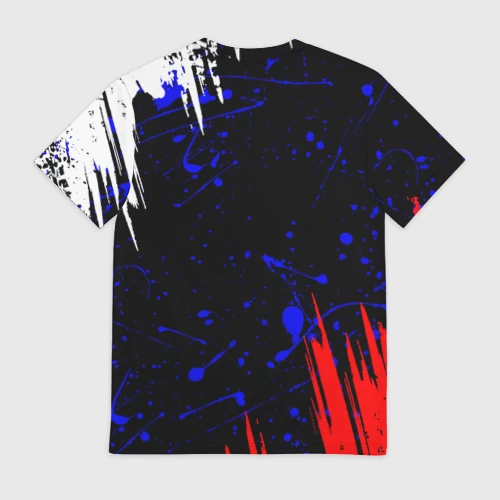 Мужская футболка 3D с принтом Honda, вид сзади #1