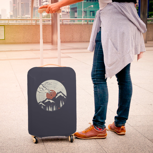 Чехол для чемодана 3D с принтом Mountain. Vinyl Record - картинка 4 Чехол для чемодана 3D Mountain. Vinyl Record - фото 4
