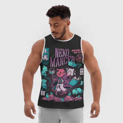 Мужская спортивная майка 3D Cat Necromancer - волшебник комикс - фото 2