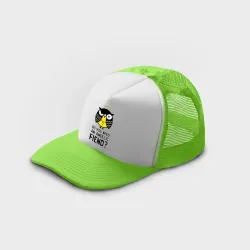 Кепка тракер с сеткой Сова. Ангельское исчадие надо? - фото 2