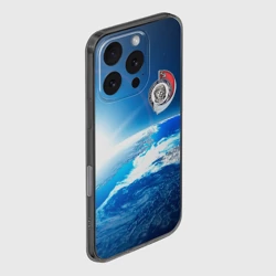 Чехол для iPhone 16 Pro силиконовый с защитой камеры Юрий Гагарин Планета Земля - фото 2