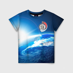 Детская футболка 3D Юрий Гагарин Планета Земля