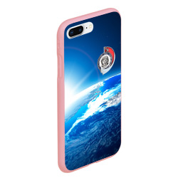 Чехол для iPhone 7Plus/8 Plus матовый Юрий Гагарин Планета Земля - фото 2