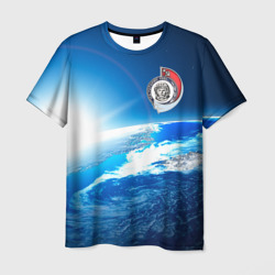 Мужская футболка 3D Юрий Гагарин Планета Земля