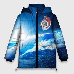 Женская зимняя куртка Oversize Юрий Гагарин Планета Земля